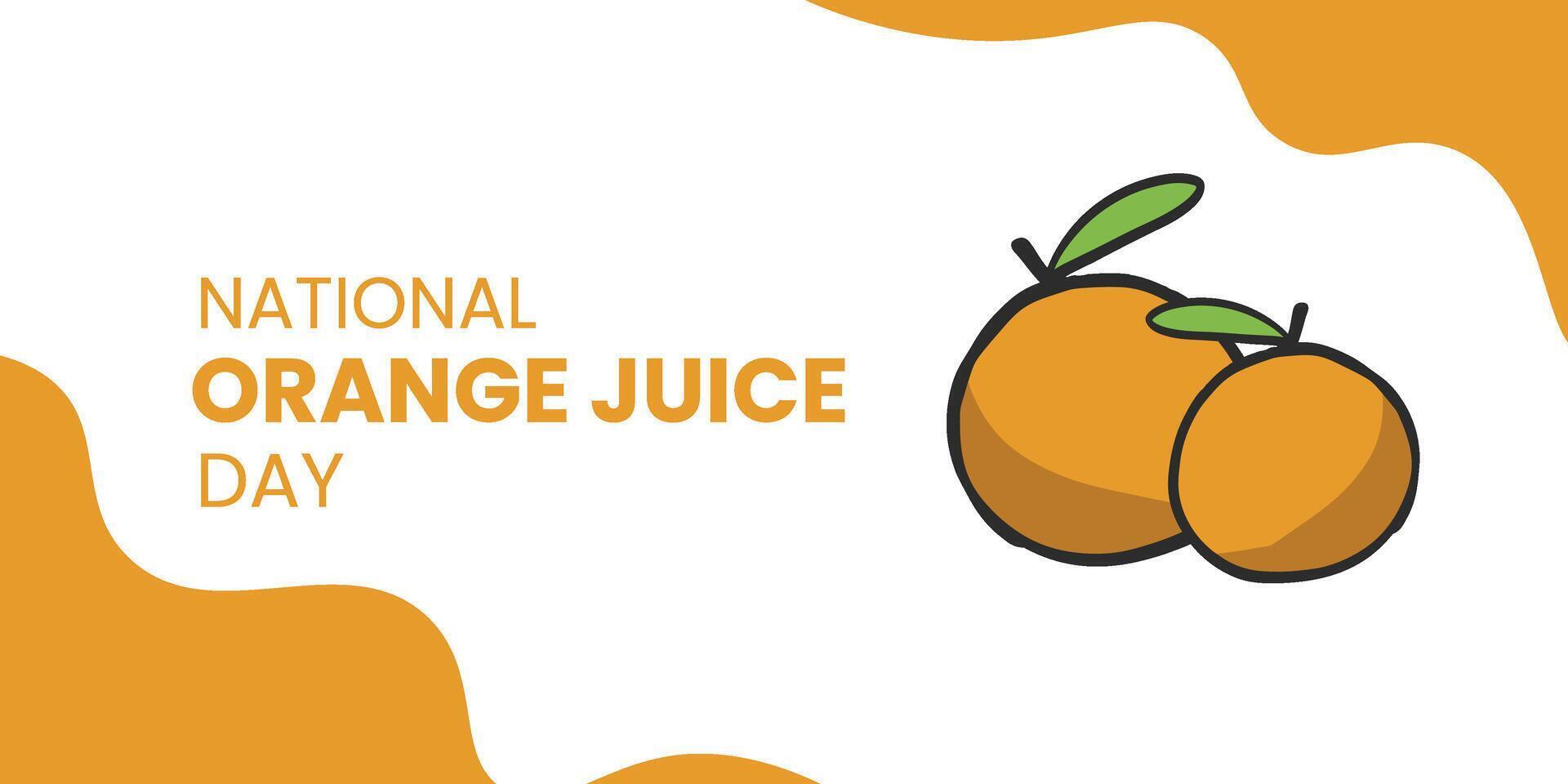 Worlds orange juice day for banner, flyer, card, post illustration vector