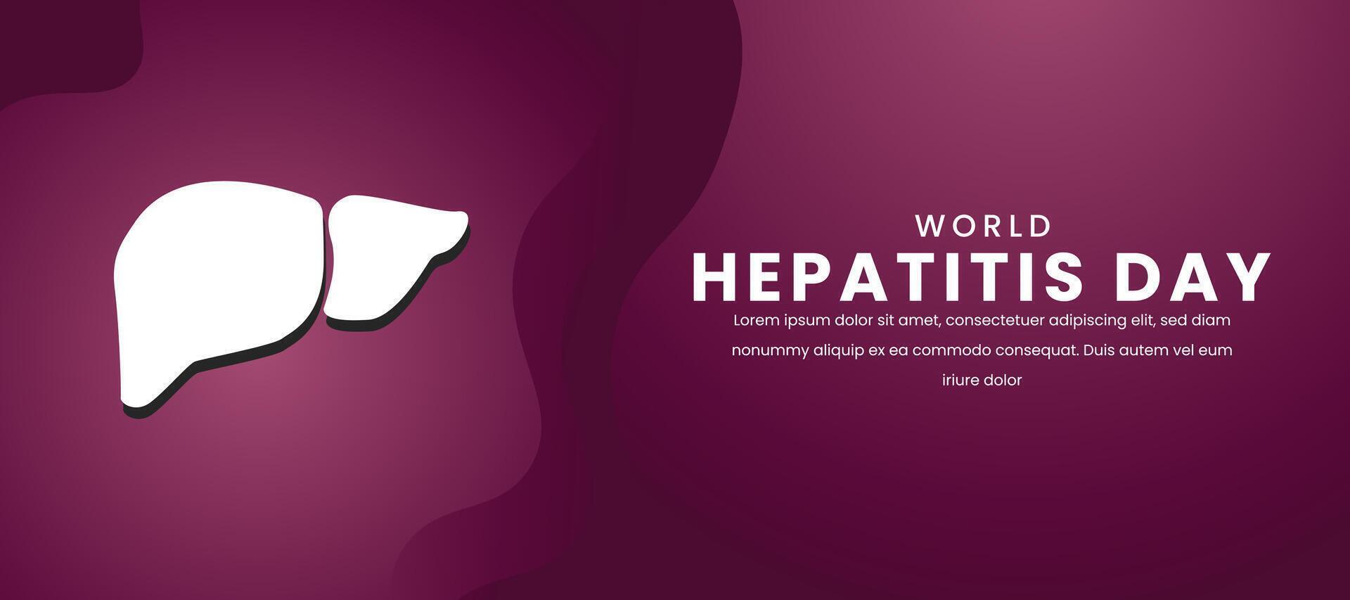 World Hepatitis Day. Illustration vector