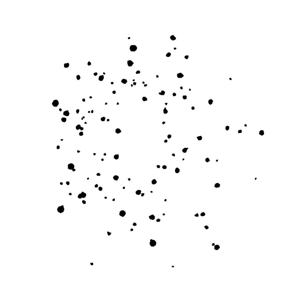 Ink spray dots, paint brush drops, background. illustration vector