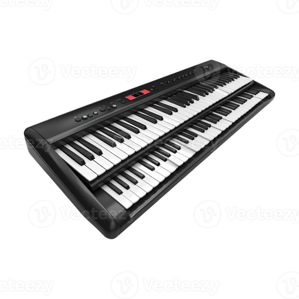 Small Piano on Transparent Background png
