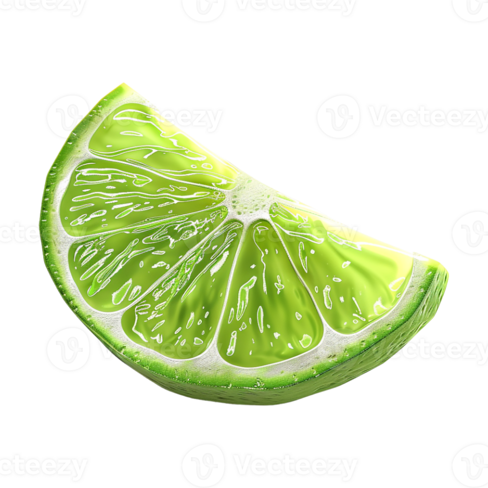 Lemon Slice on Transparent Background png