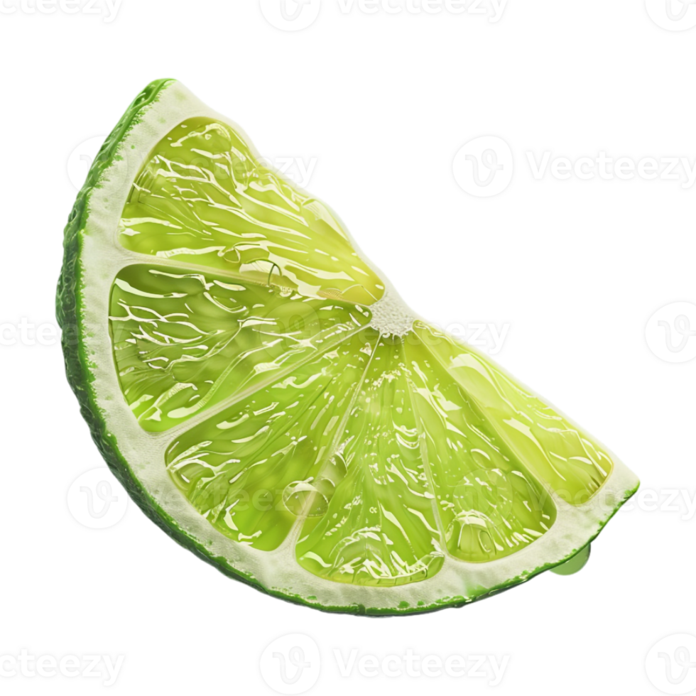 Lemon Slice on Transparent Background png