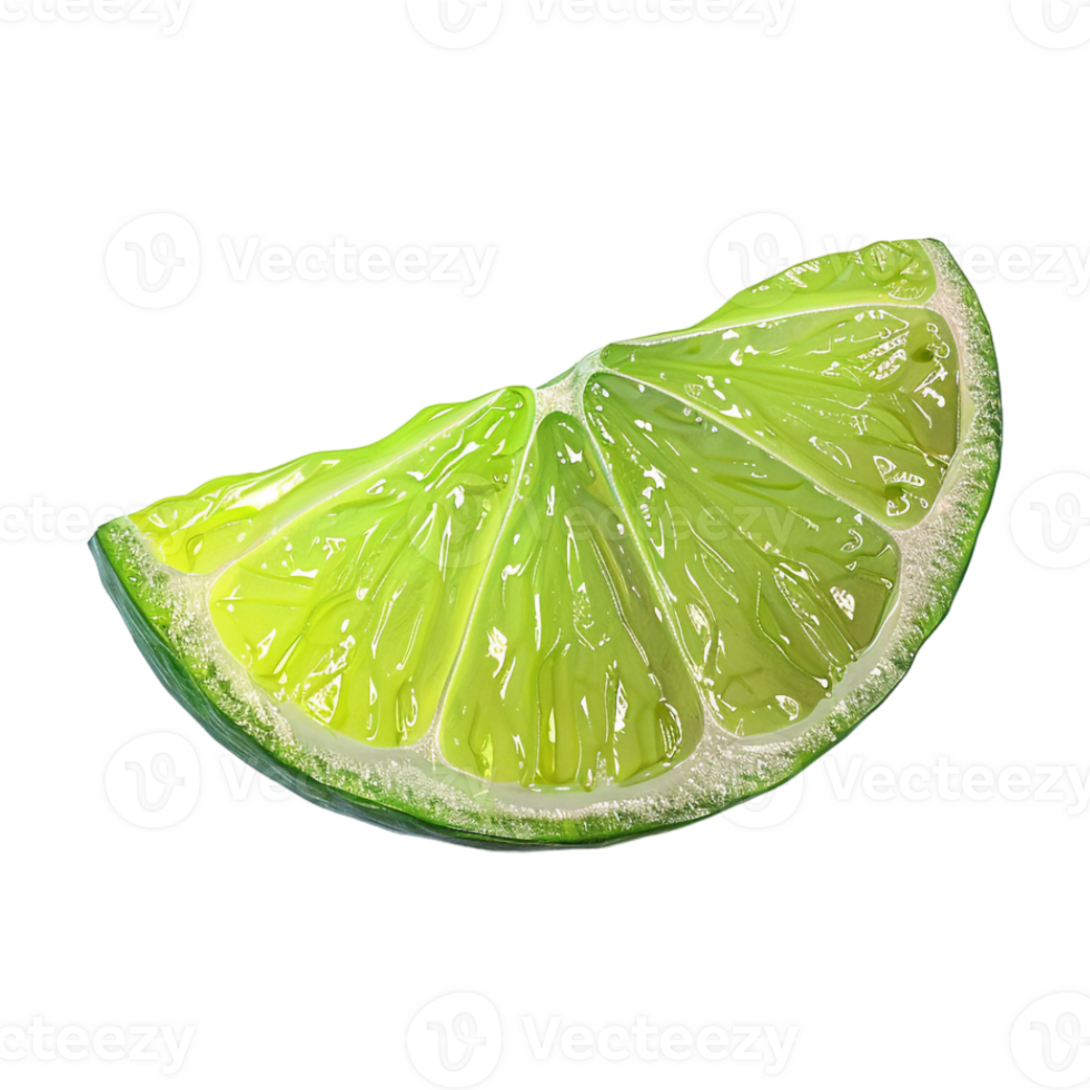Lemon Slice on Transparent Background png