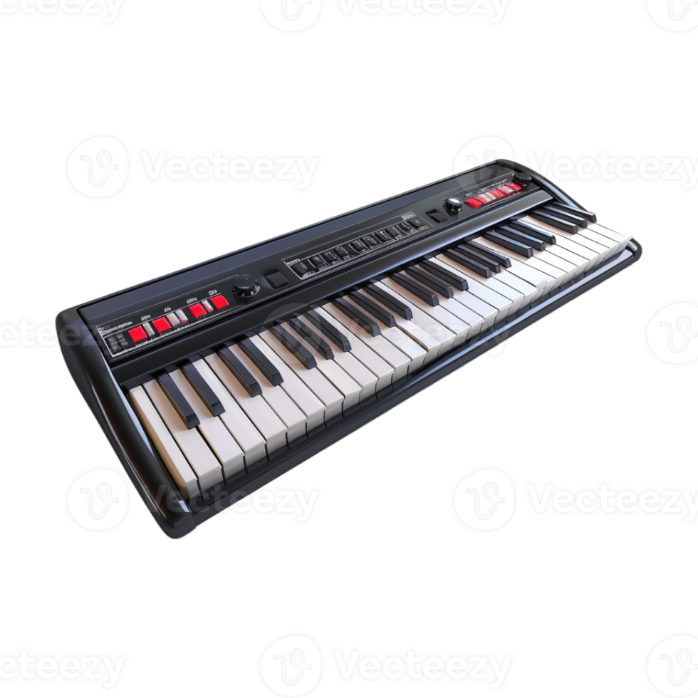 Small Piano on Transparent Background png