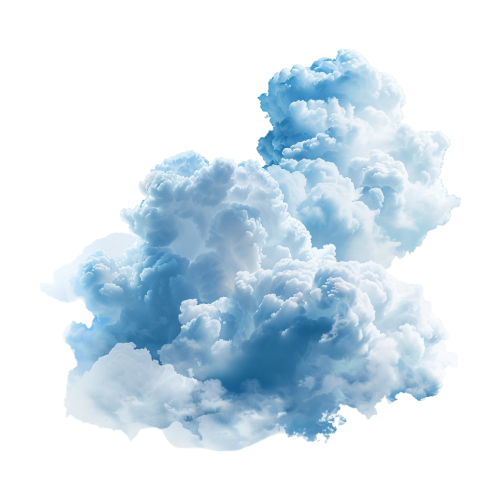 Blue Clouds on Transparent Background png