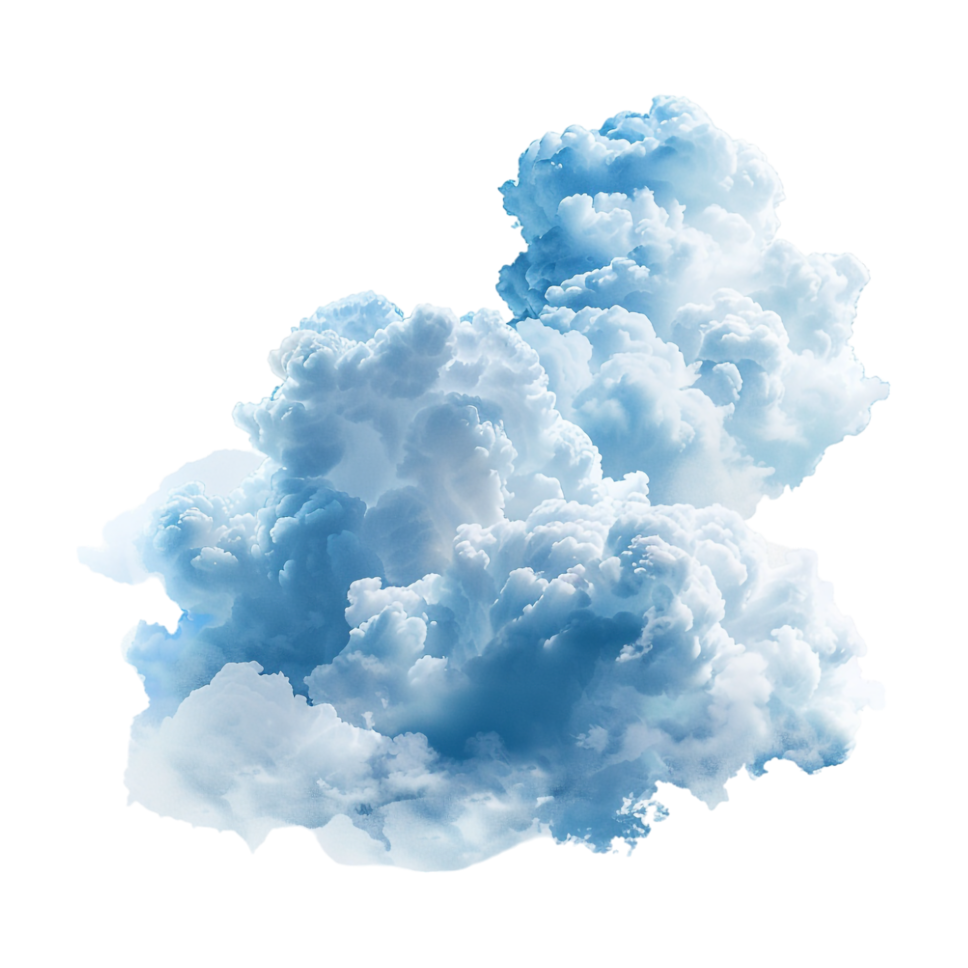 Blue Clouds on Transparent Background 47079276 PNG