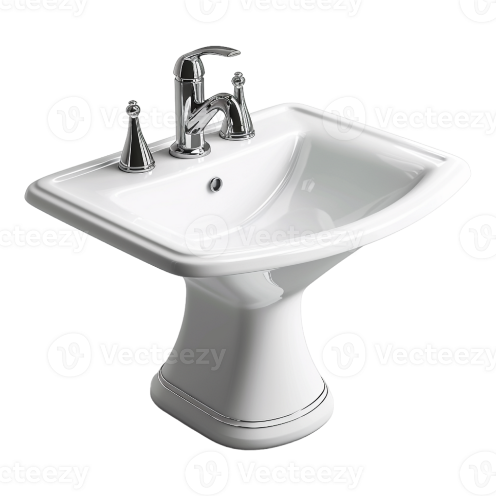 Water Sink for Washroom on Transparent Background png