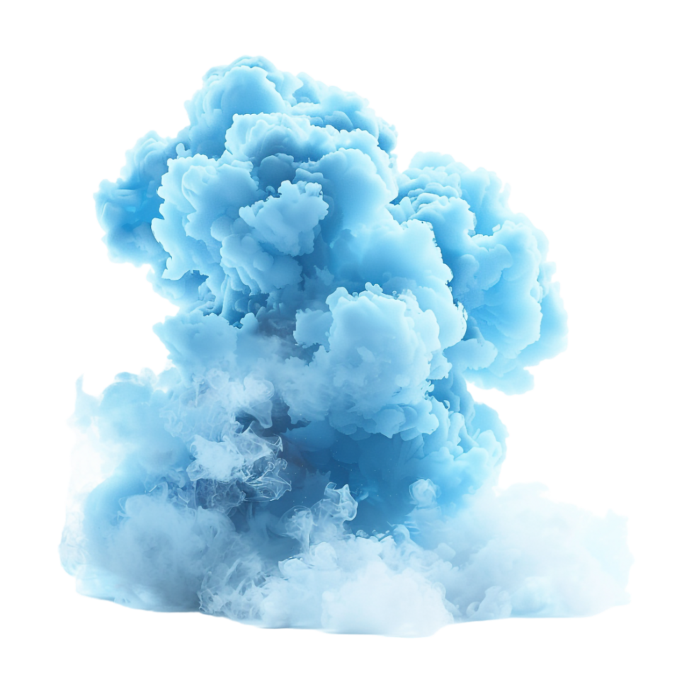 Blue Clouds on Transparent Background png