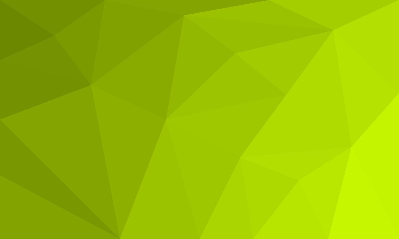 Beautiful abstract geometric triangular low poly background design. Gradient on yellow green color vector