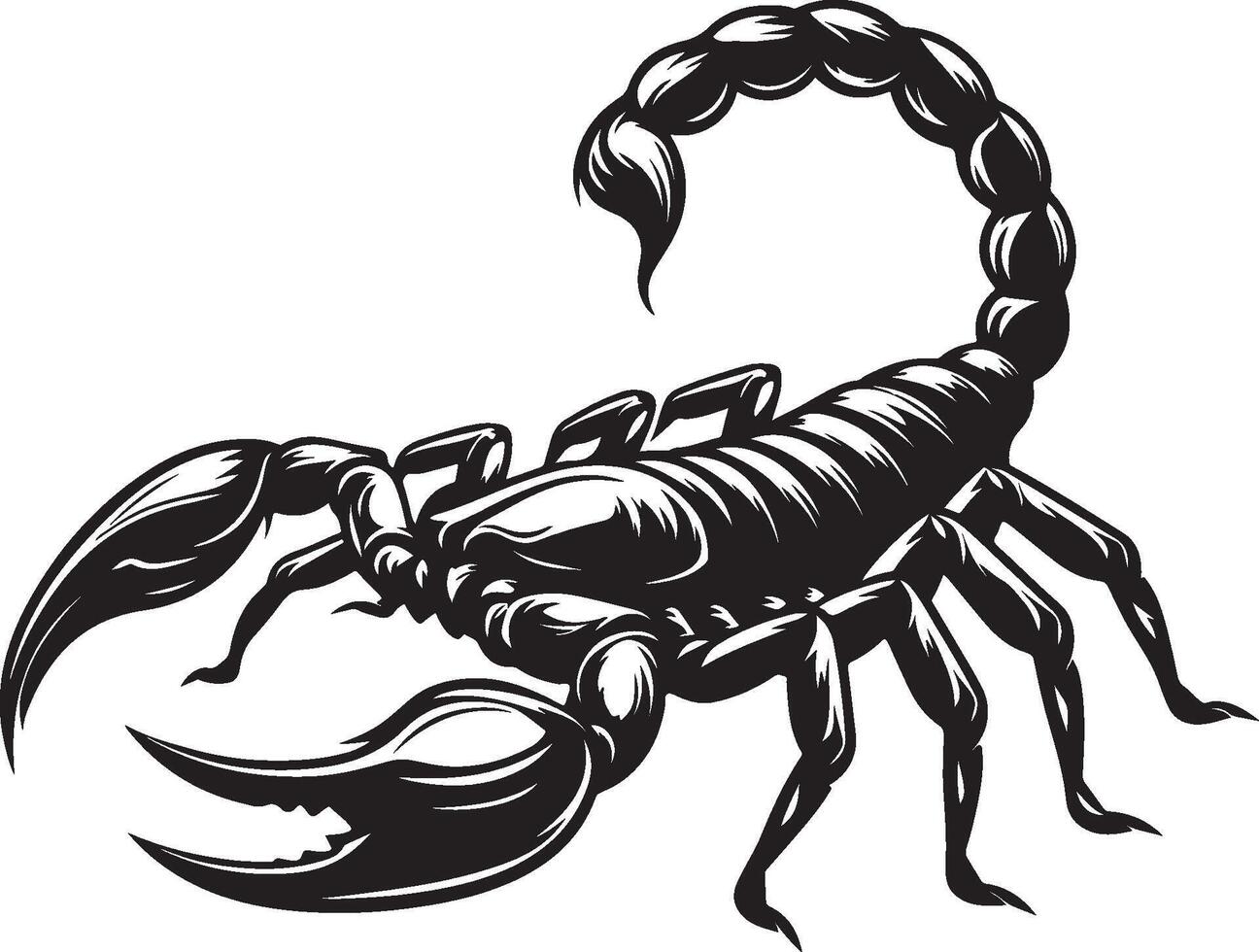 Scorpion Silhouette Art vector