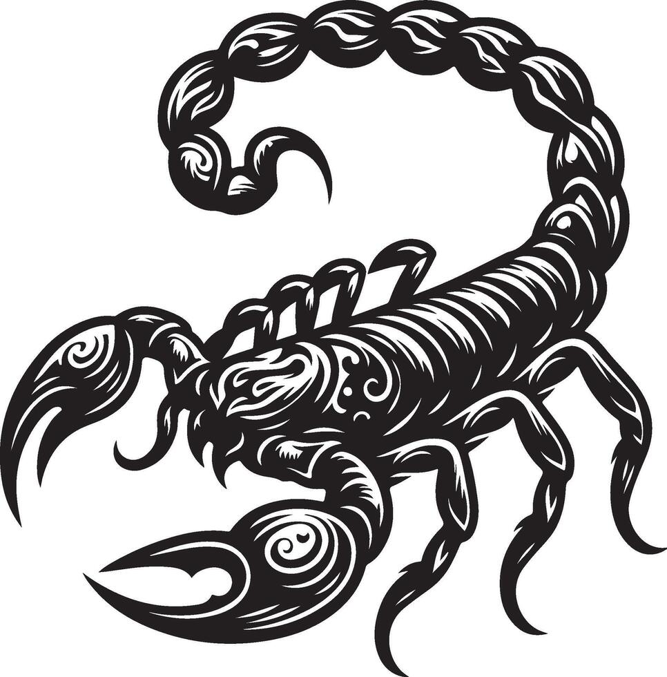 Scorpion Silhouette Art vector