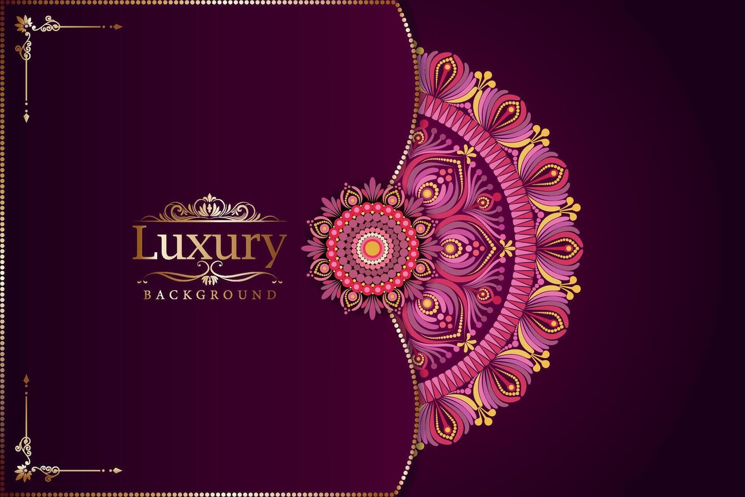 Creative luxury colorful ornamental mandala design background vector