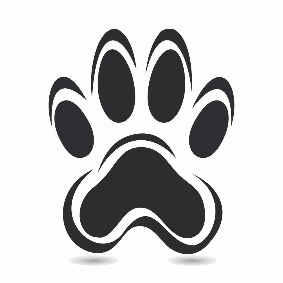 Paw Print Icon. vector