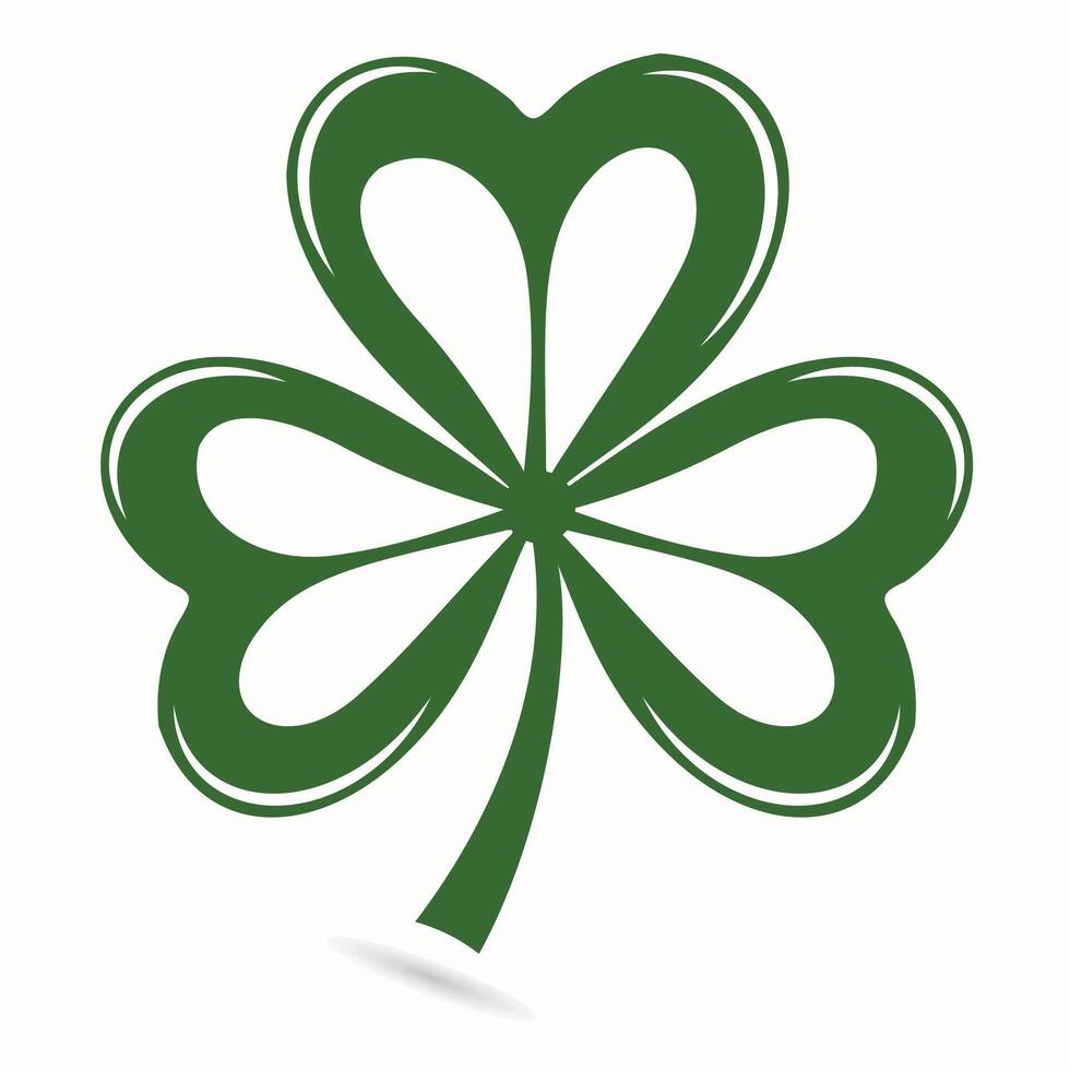 Four leaf clover St Patricks Day vector