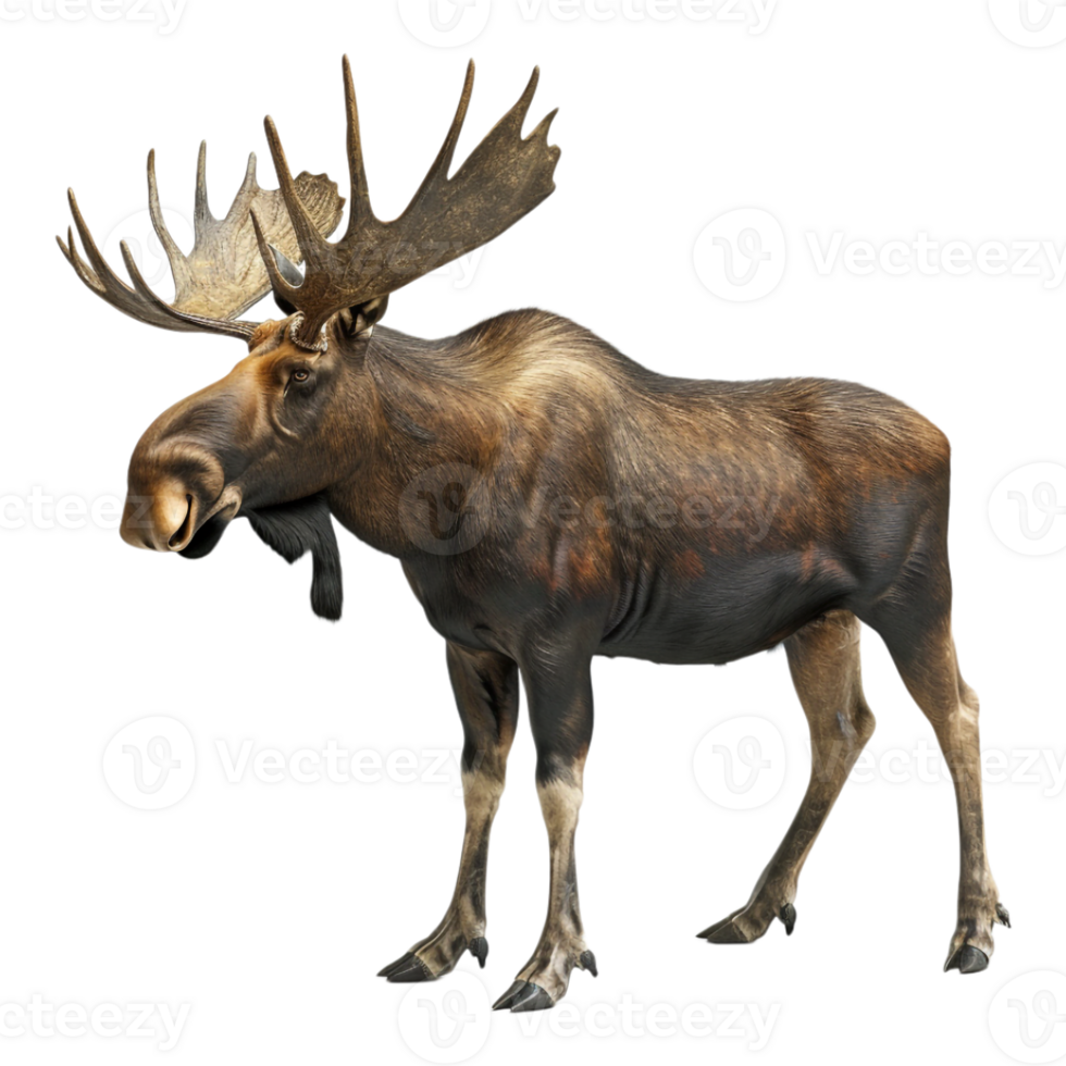 Alaska moose Animal on Transparent Background png
