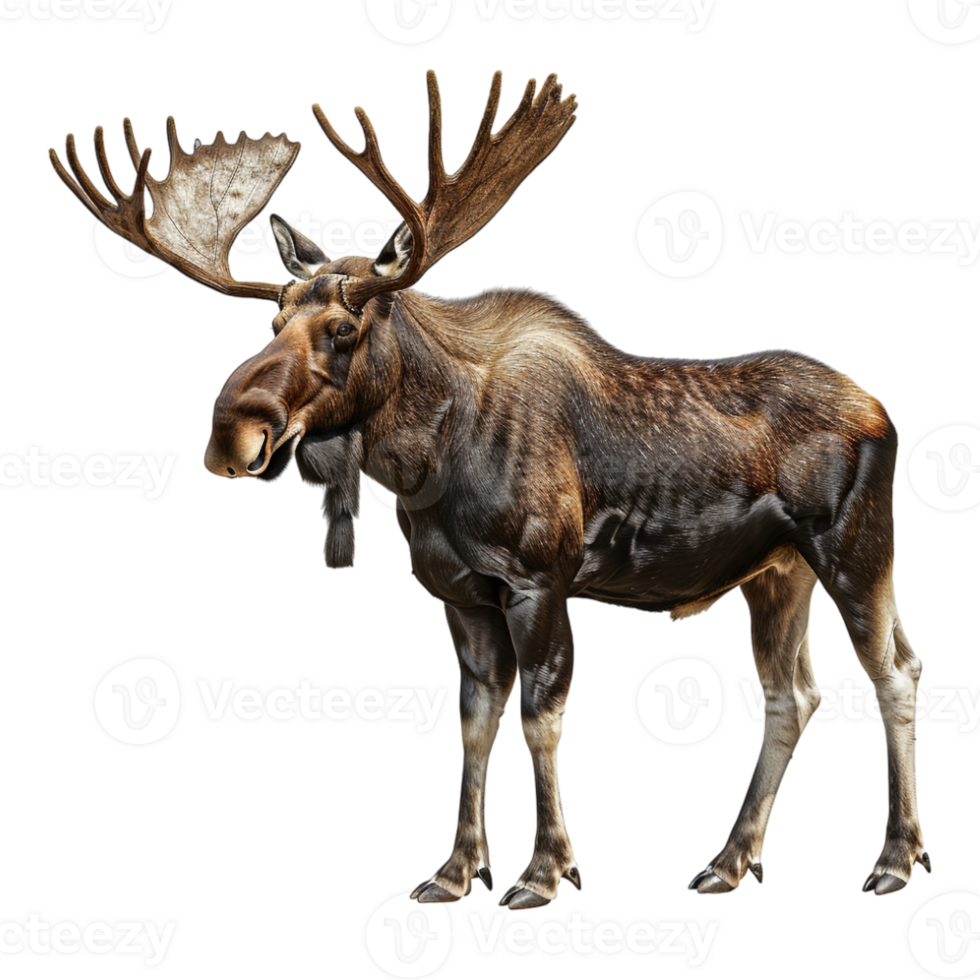 Alaska moose Animal on Transparent Background png