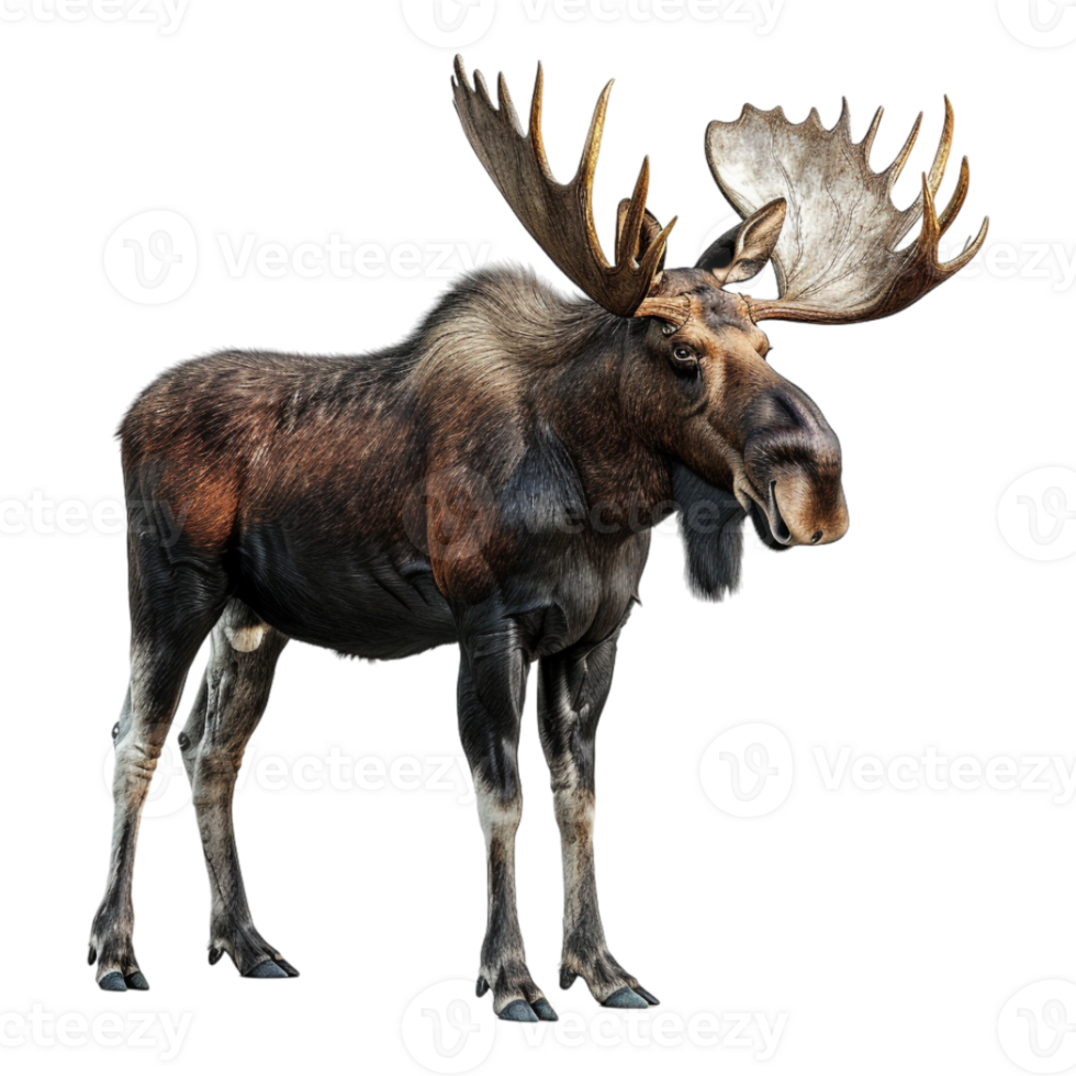 Alaska moose Animal on Transparent Background png