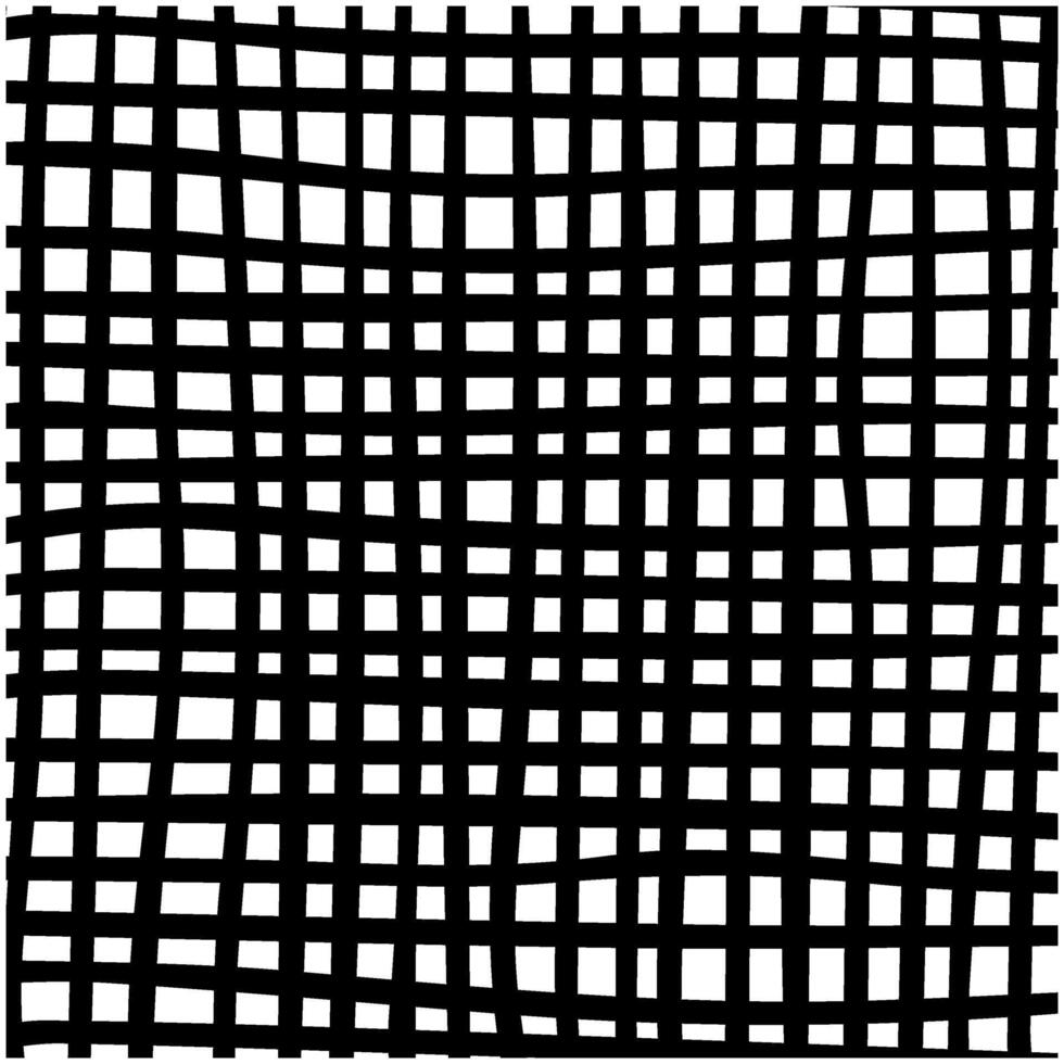 Crosshatched square pattern. Different textures made in hand drawn pencil style vector