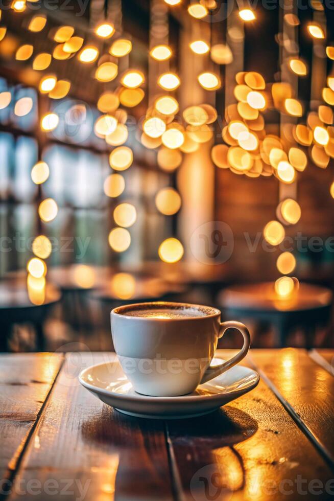 Mockup of Coffee cup isolated on dark background photo
