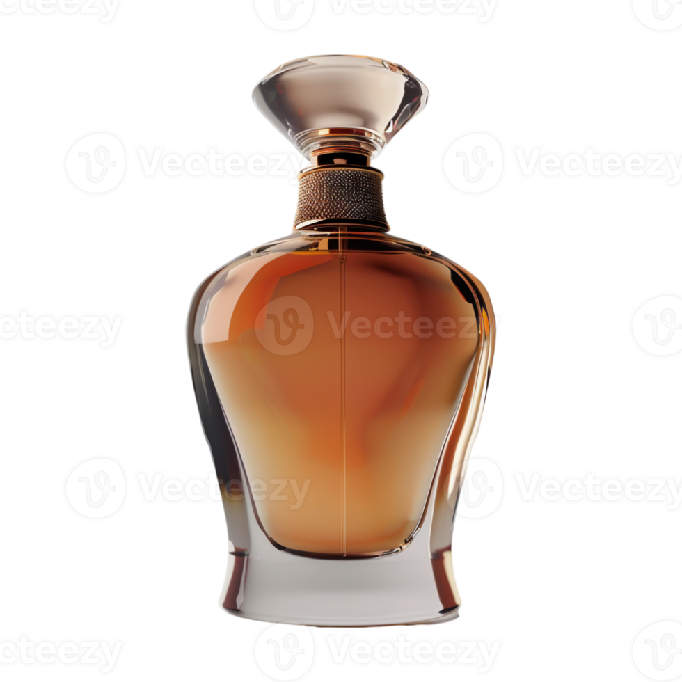 Glass Perfume Bottle on Transparent Background png