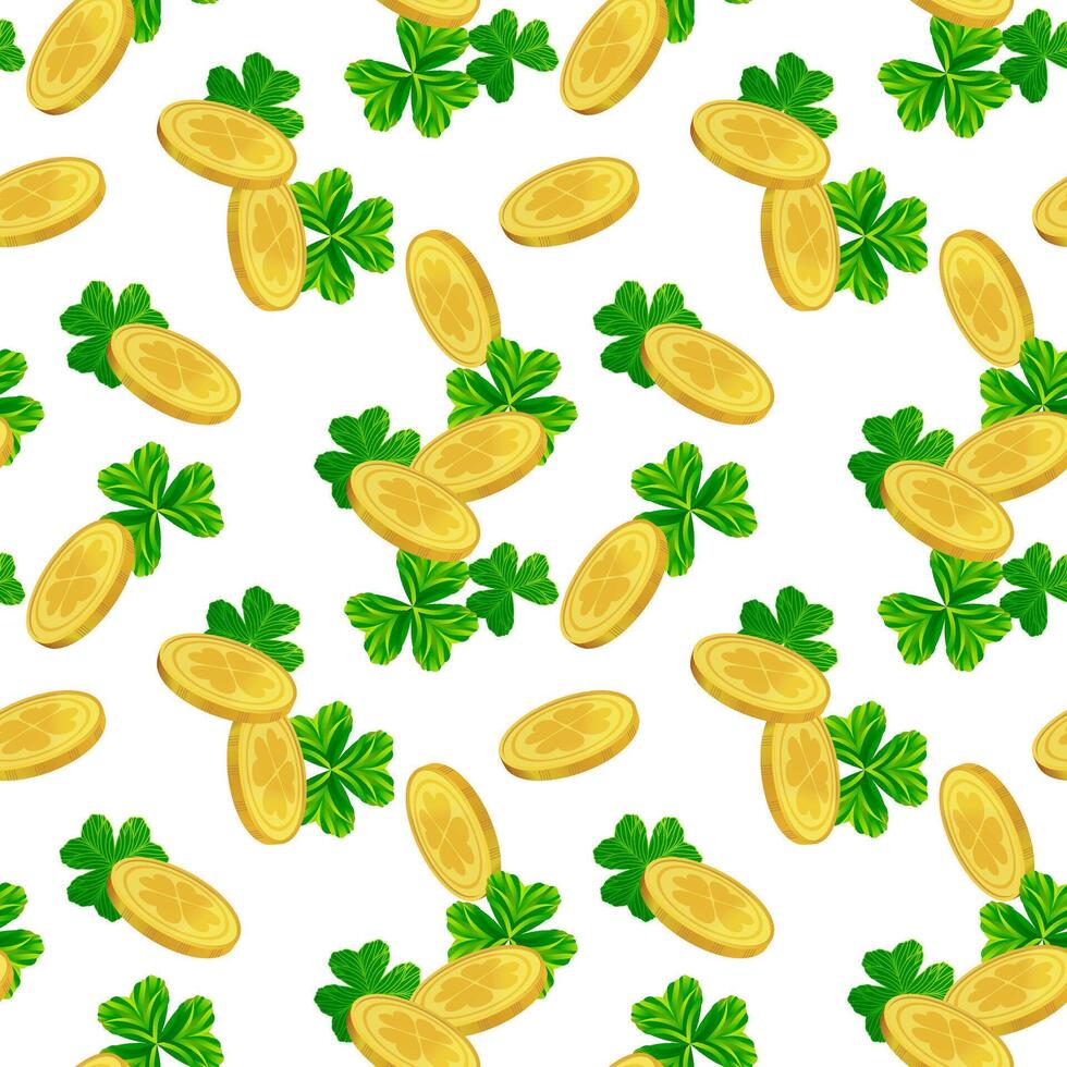 Saint Patrick's day seamless background vector