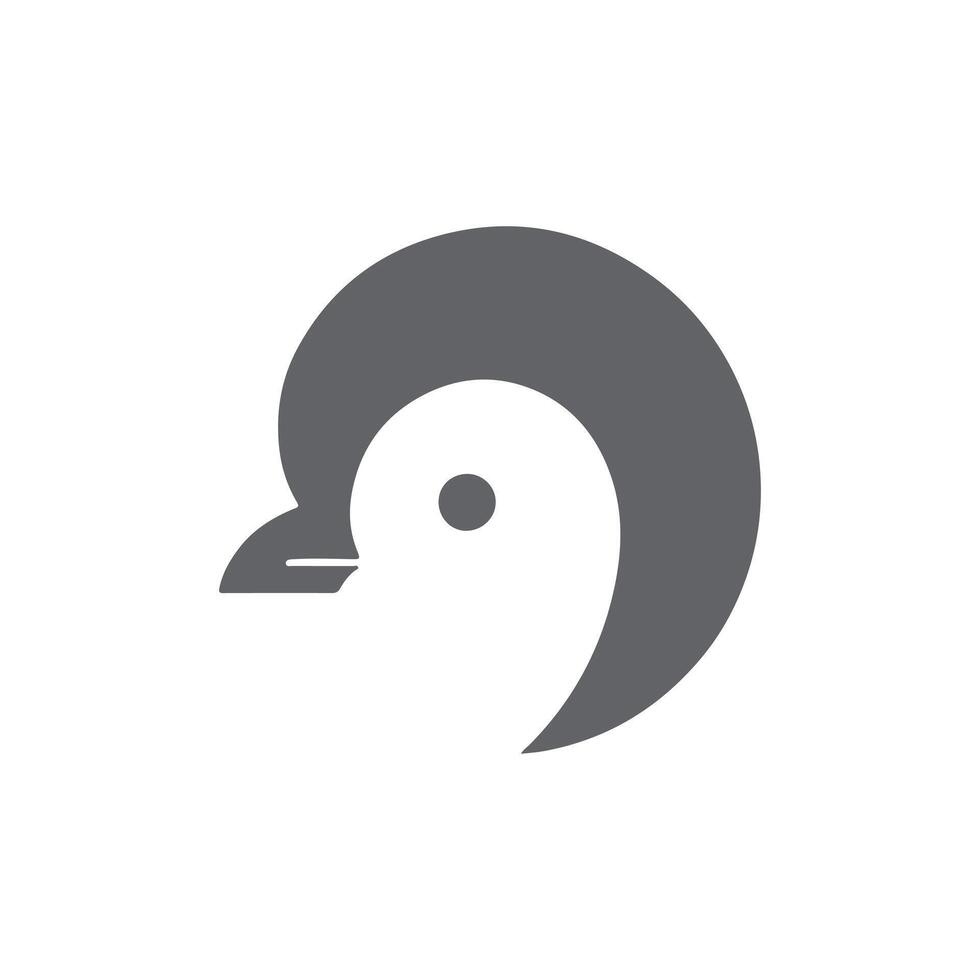 simple eye catching minimalist hawk bird silhouette, black and white, hawh bird, white background vector