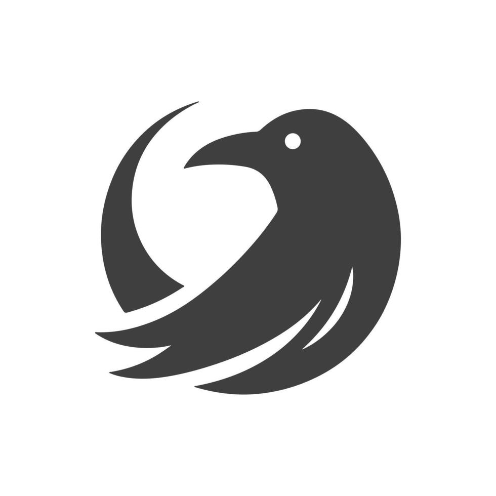simple eye catching minimalist hawk bird silhouette, black and white, hawh bird, white background vector