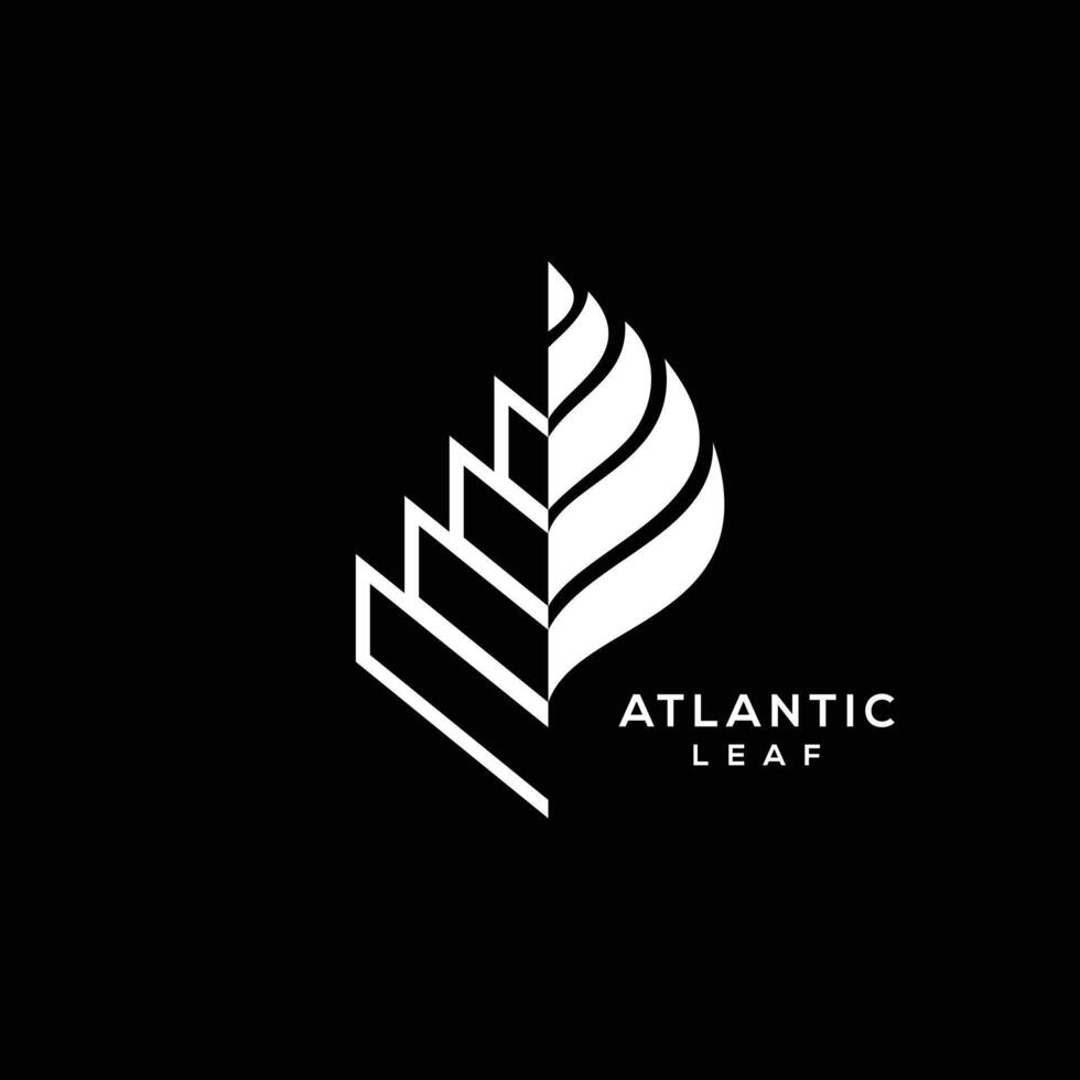 Atlantic Leaf Logo Design vector