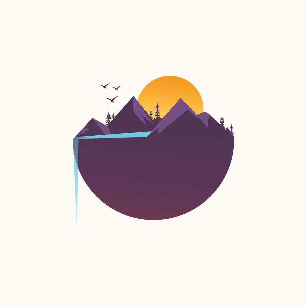 Mountains Logo Design vector