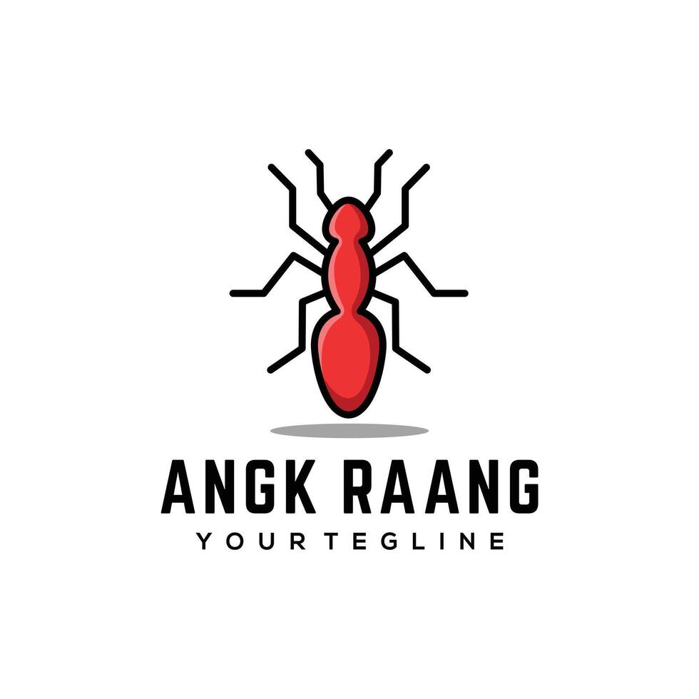 Red Ant Logo Design vector