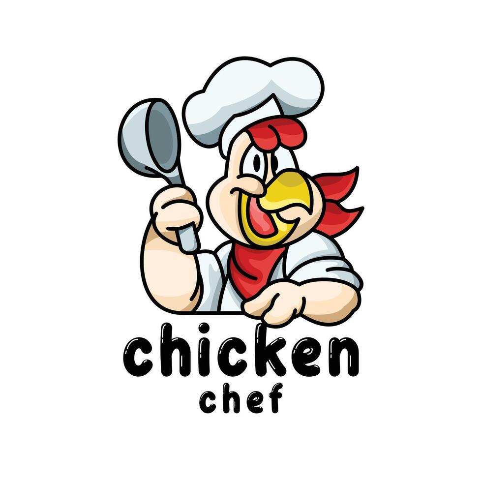 Chicken Chef Logo Design vector