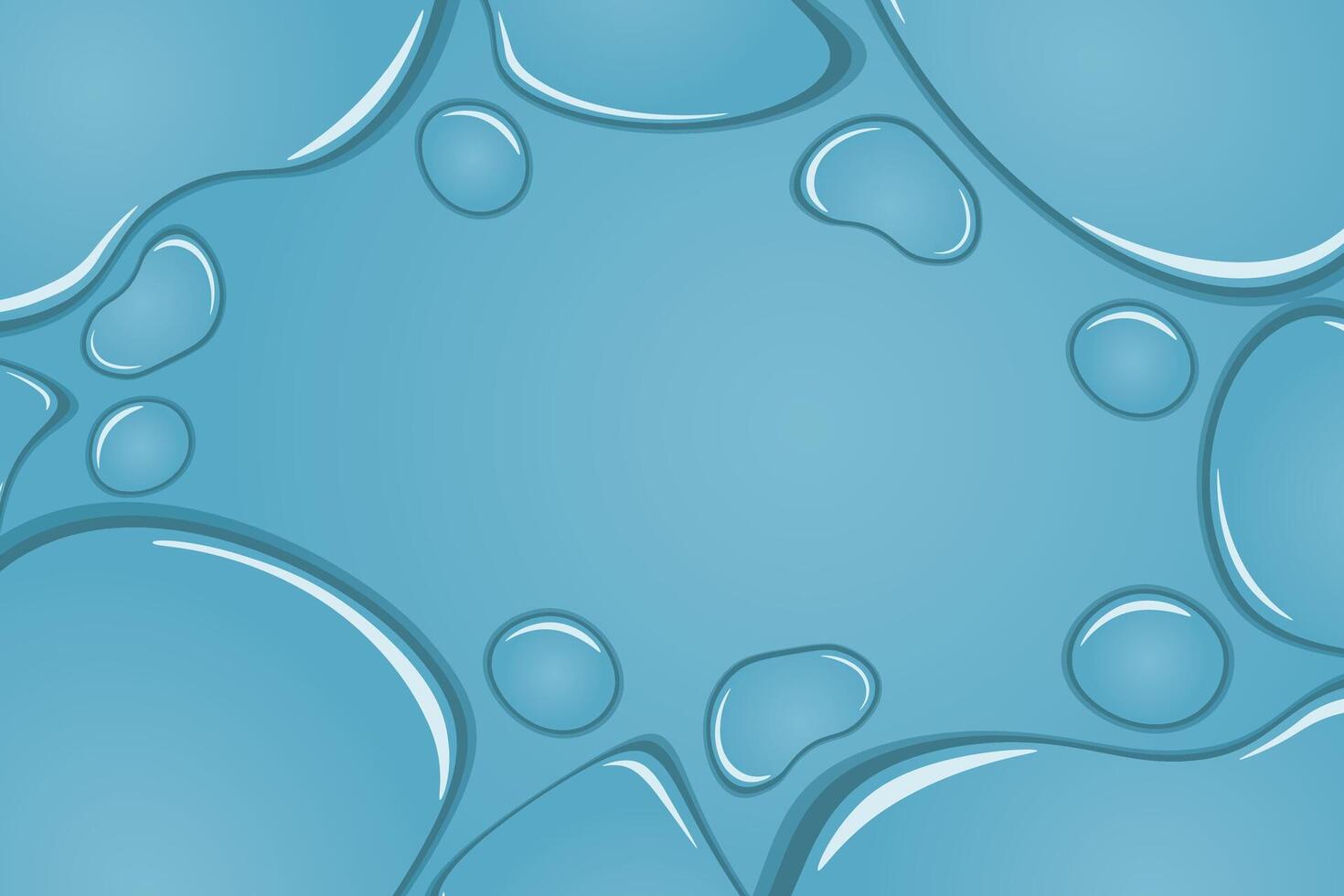 Liquid Border of Water rain drops on window. Banner shower condensation on glass. Realistic droplets frame vector