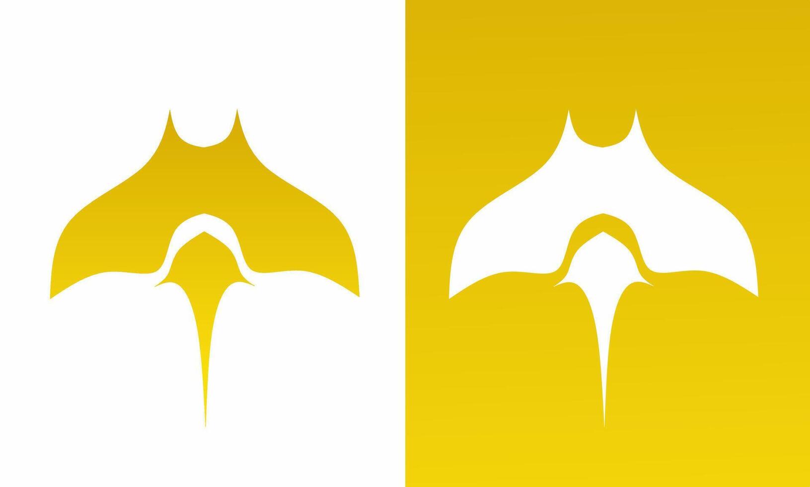 illustration graphic of template logo design stingray symbol vector