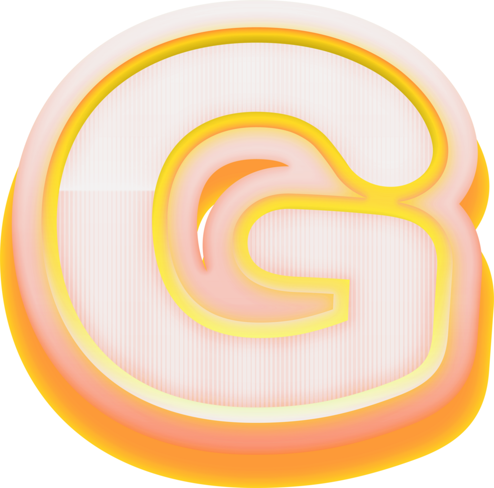 Letter G, 3D Luxury Pink Gold Alphabet png