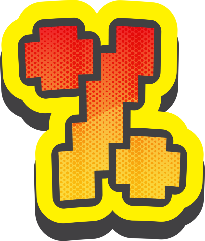 Percent, Pixel Comic Alphabet png