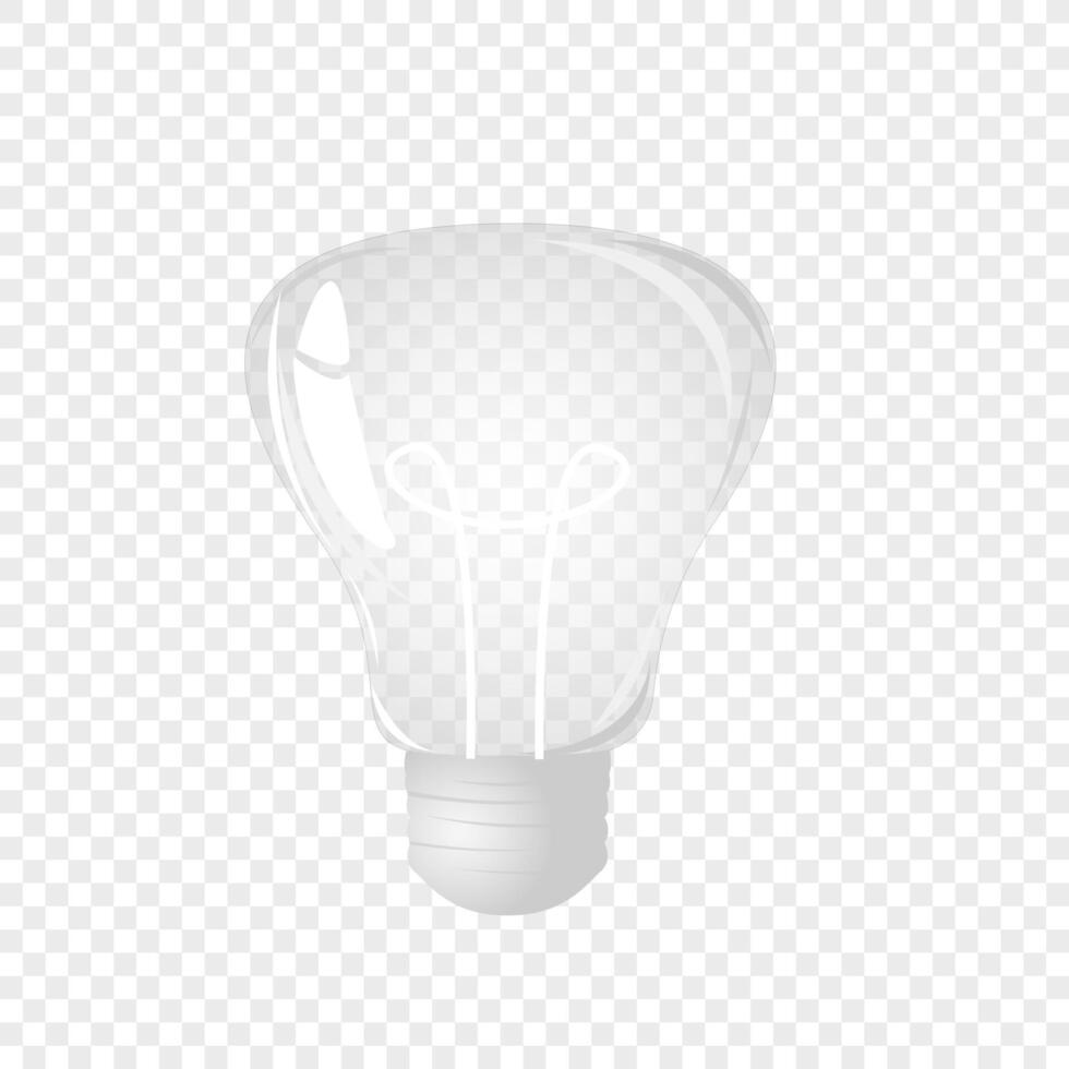 Light bulb. Electric lamp. Template creativity idea business innovation. illustration vector