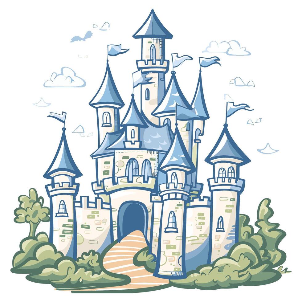 Stylized Castle Image vector
