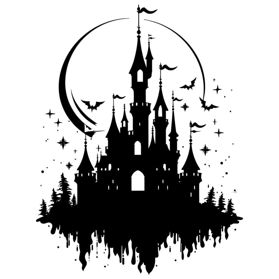 Symbolic Castle Silhouette vector