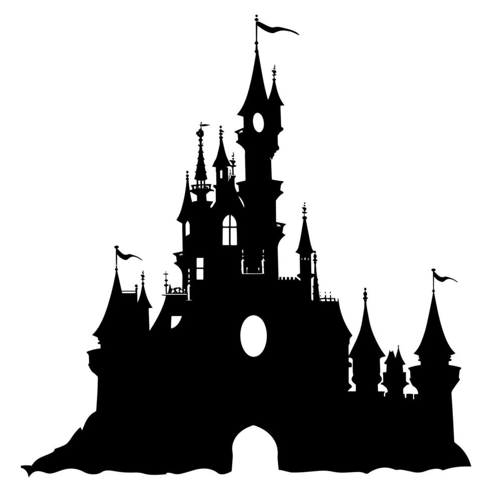 Symbolic Castle Silhouette vector