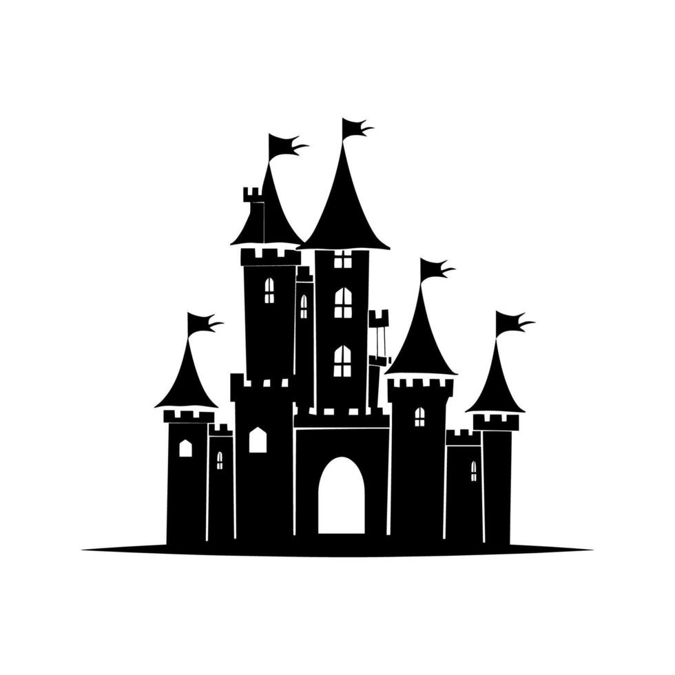 Abstract Castle Icon vector