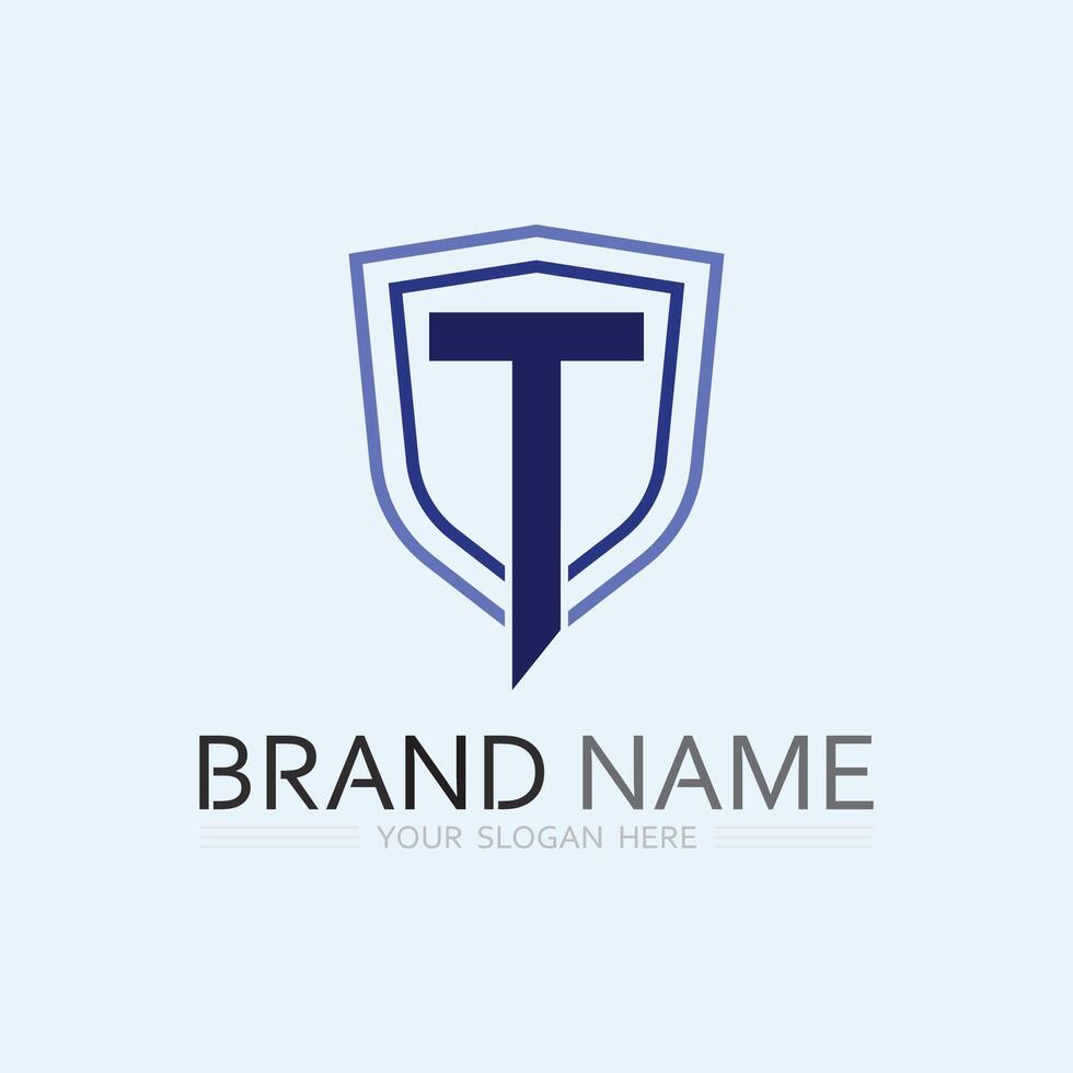 letter T logo image and font T design graphic vector
