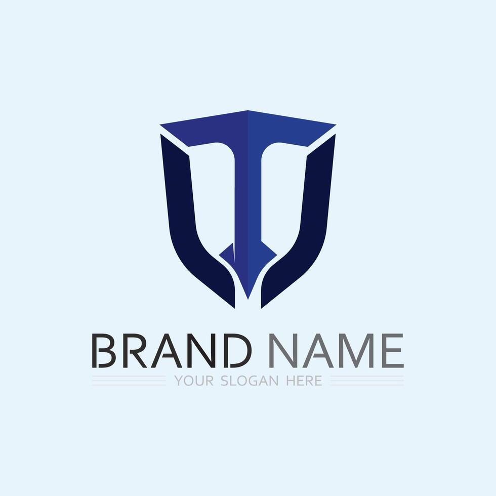 letter T logo image and font T design graphic vector