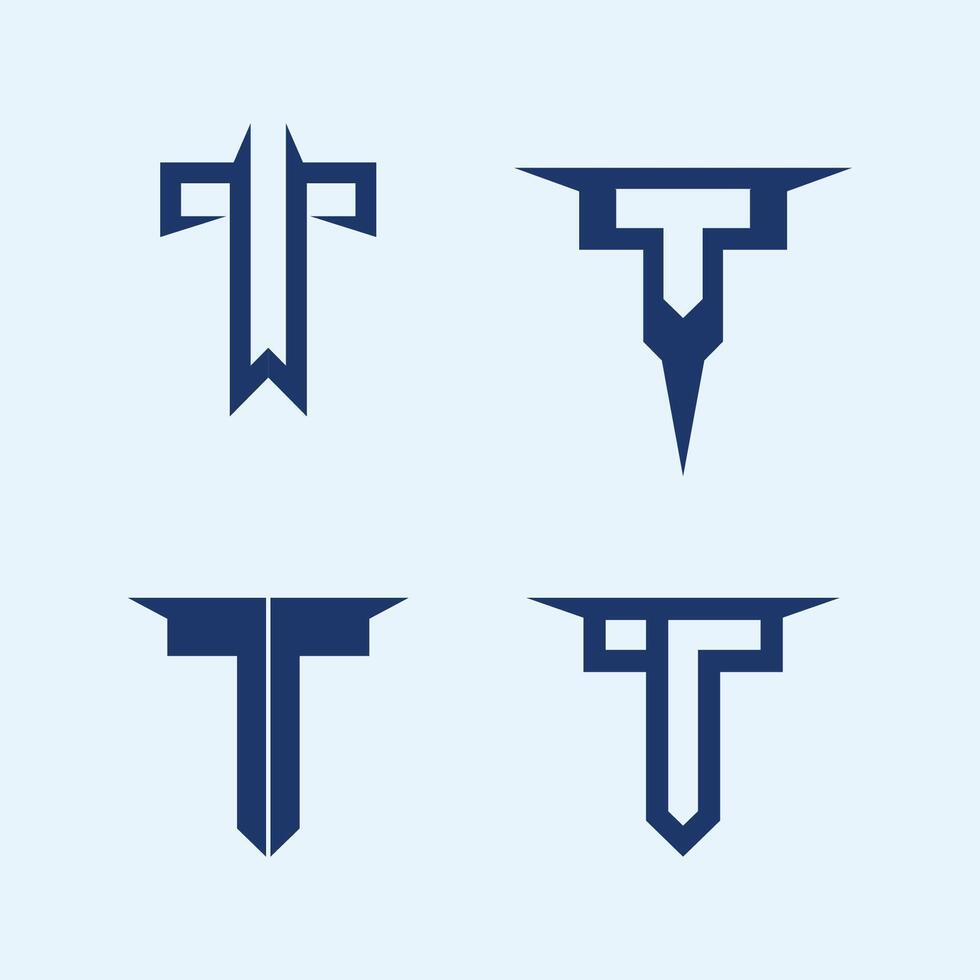 letter T logo image and font T design graphic vector