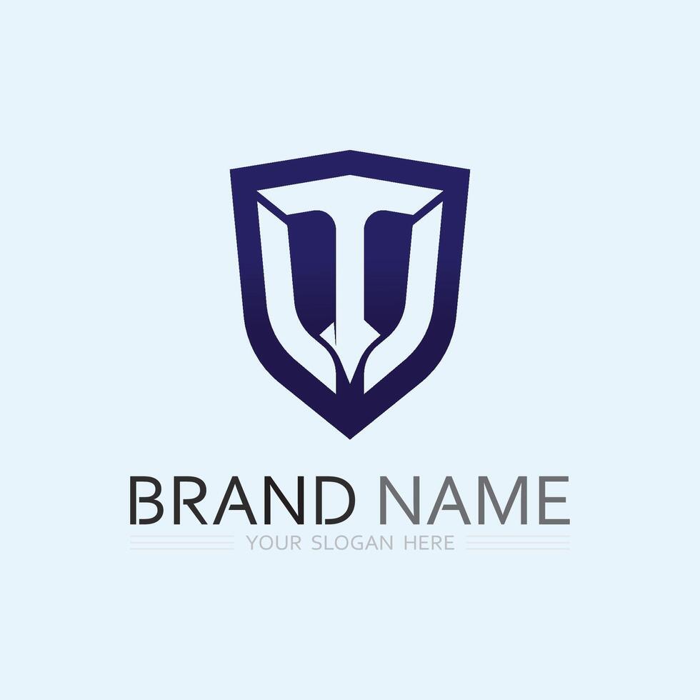 letter T logo image and font T design graphic vector