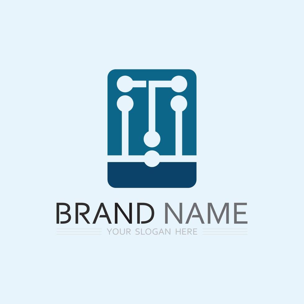letter T logo image and font T design graphic vector