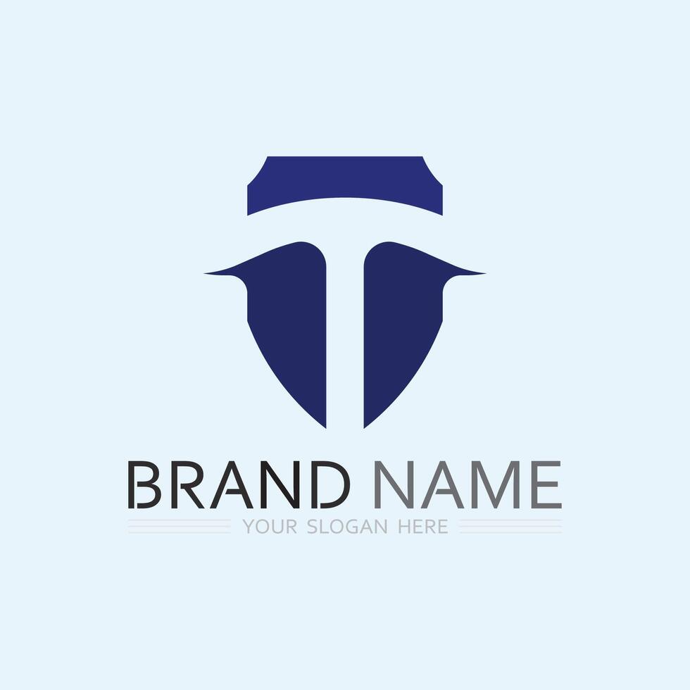 letter T logo image and font T design graphic vector