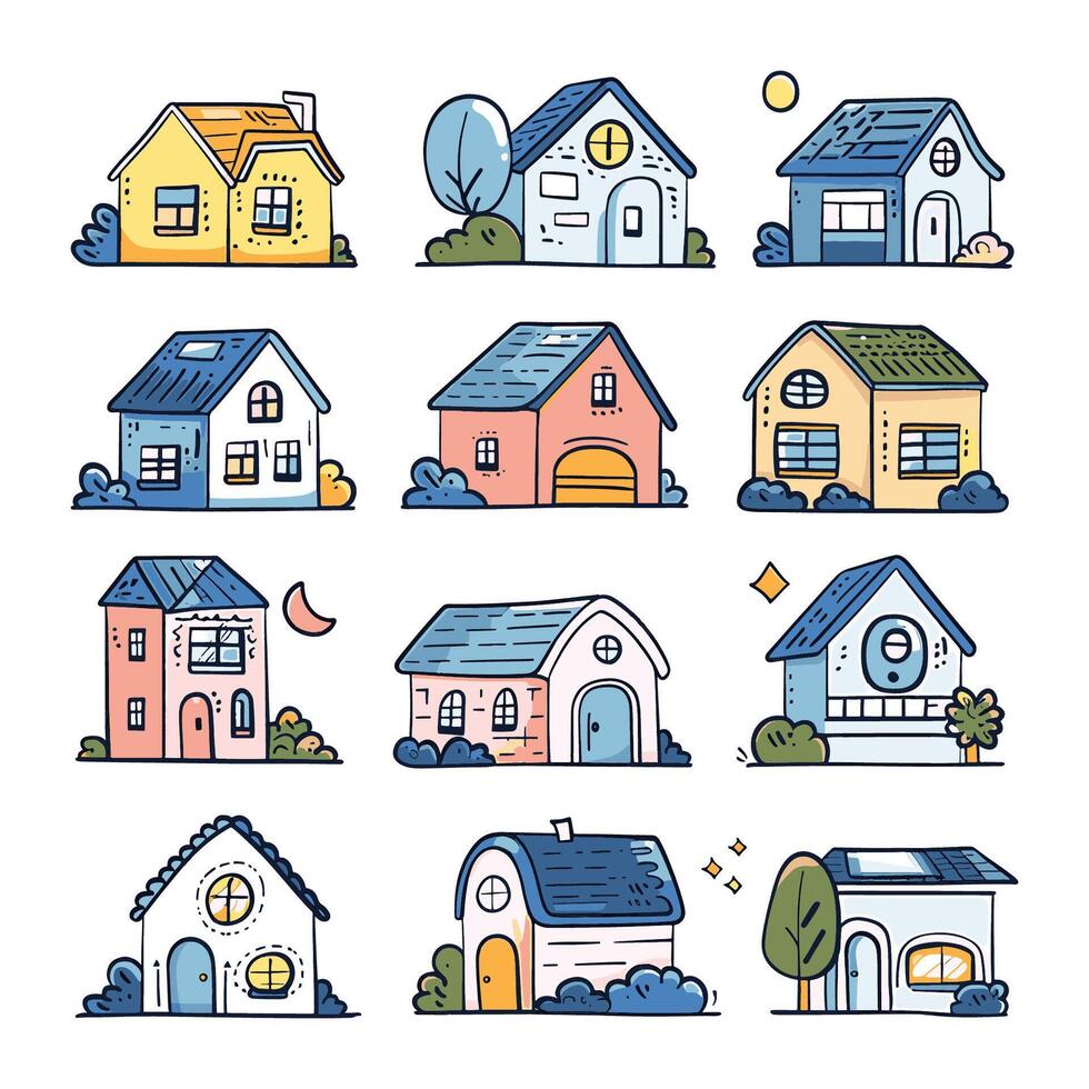 set home simple illustation vector