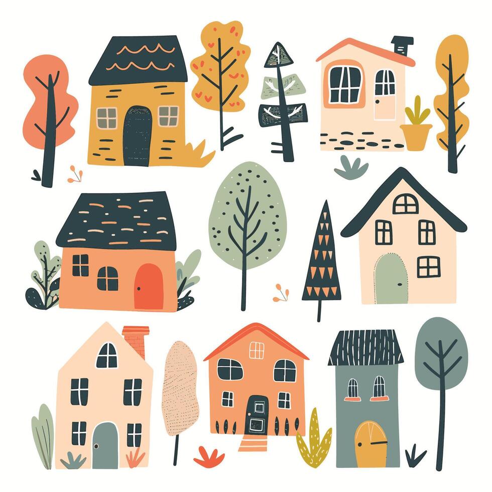 set home simple illustation vector
