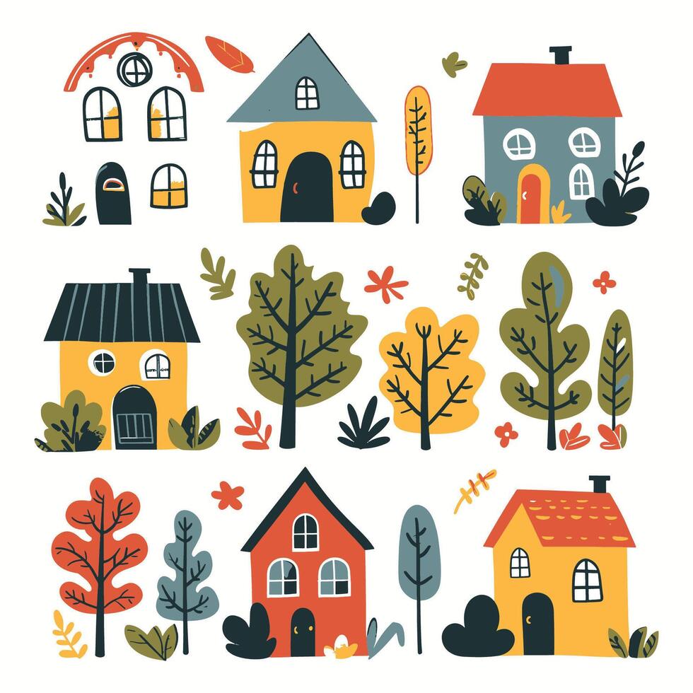 set home simple illustation vector