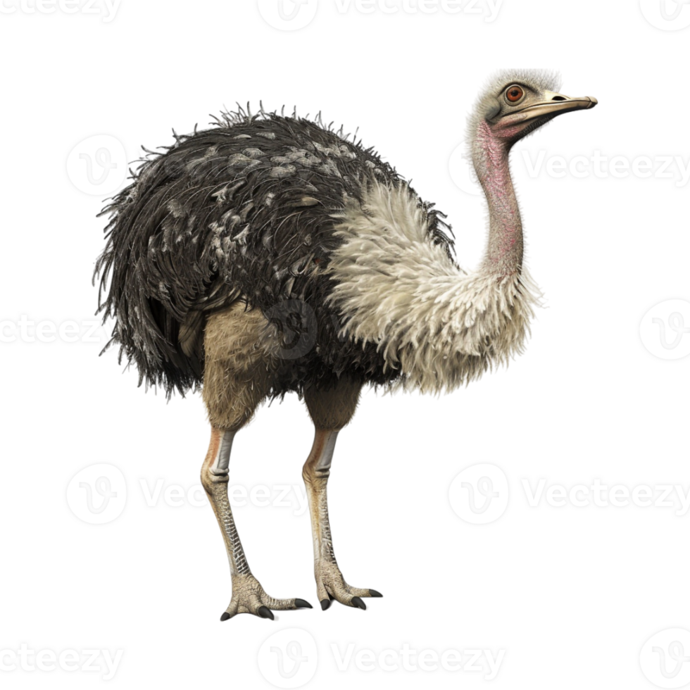 Common ostrich Flightless bird on Transparent Background png